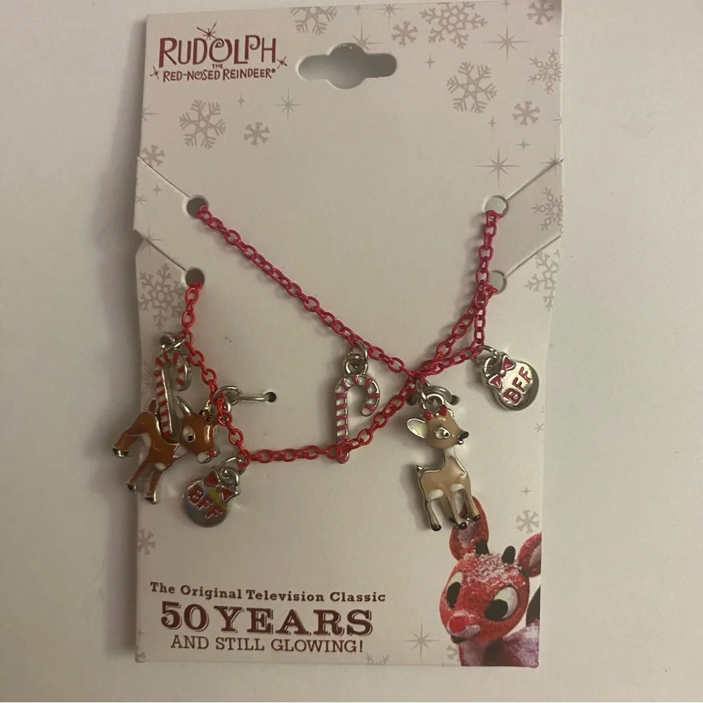 Rudolph Christmas Jewelry Set Accessories NWT